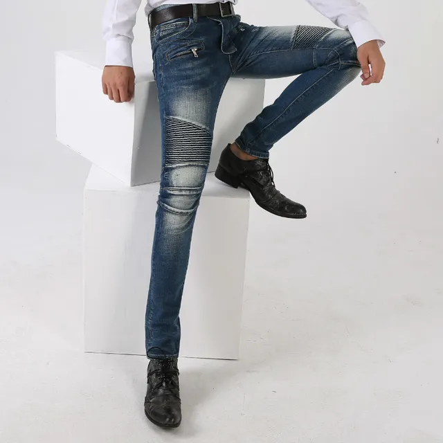 Distressed Reinforced Knee Zipper Pocket Raw Hem Jeans 15