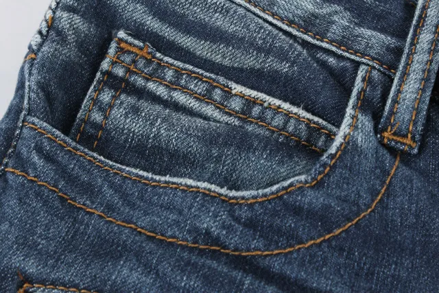Distressed Reinforced Knee Zipper Pocket Raw Hem Jeans 21
