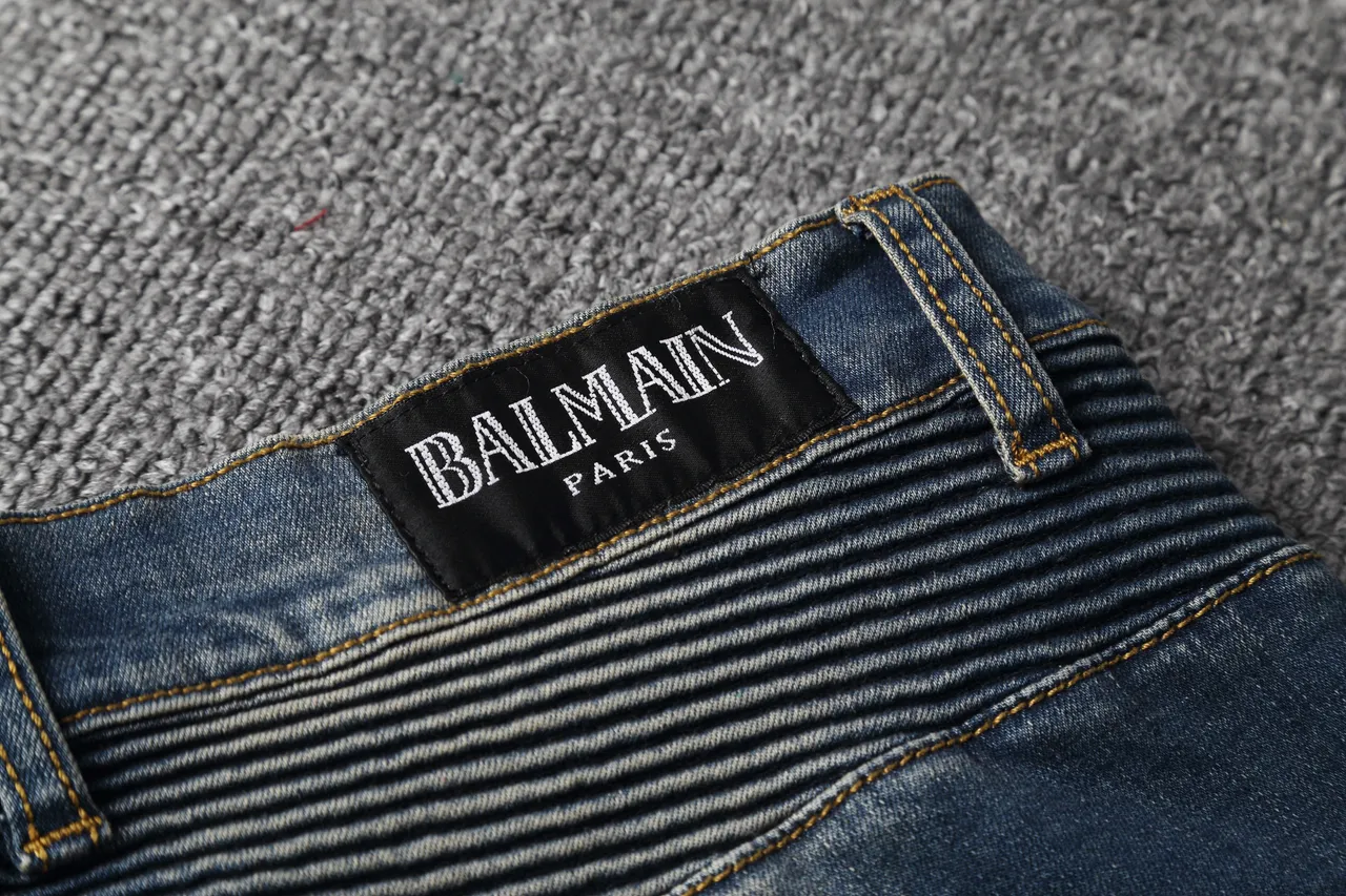 Distressed Zip-Pocket Moto Panel Denim Shorts 3