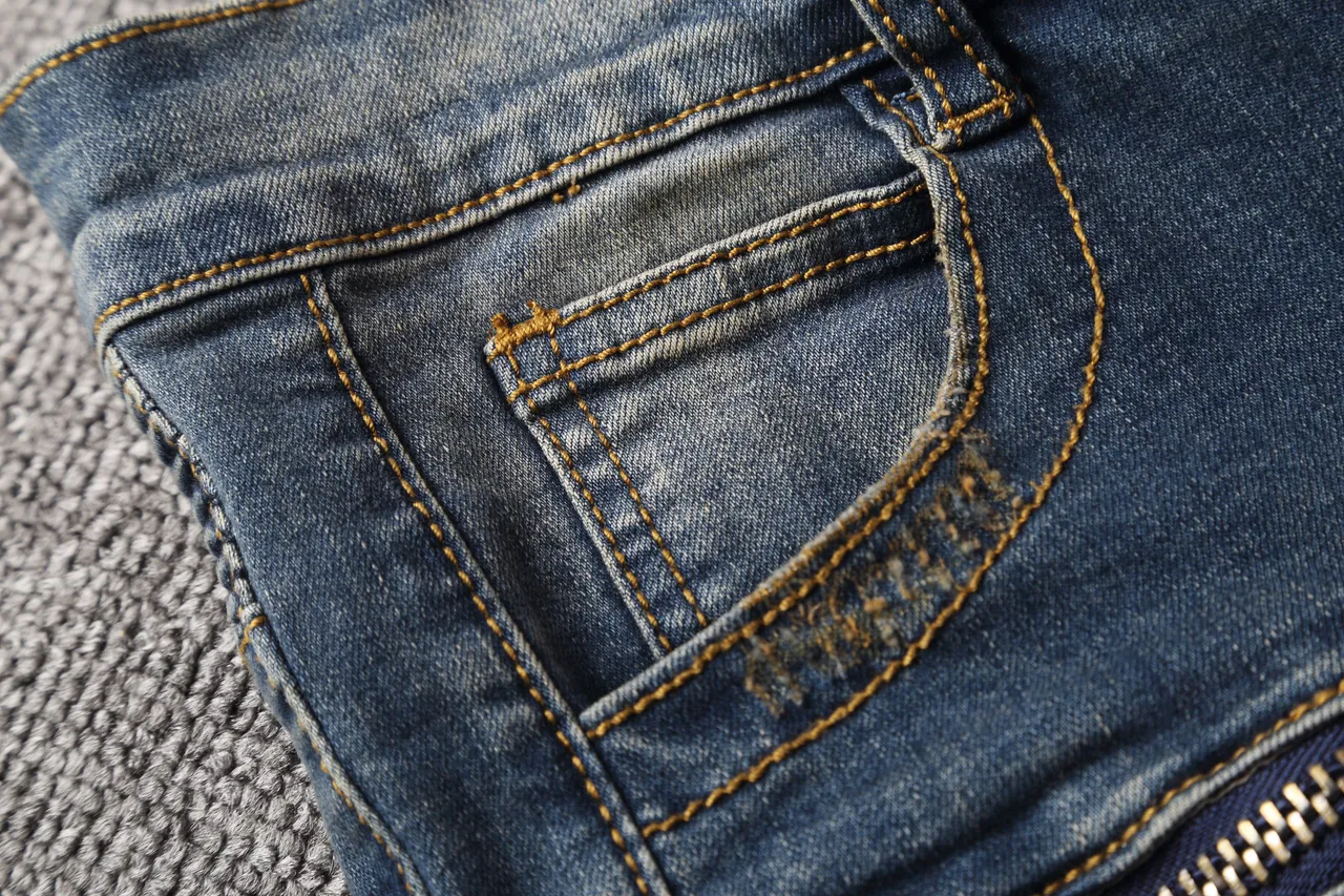 Distressed Zip-Pocket Moto Panel Denim Shorts 8