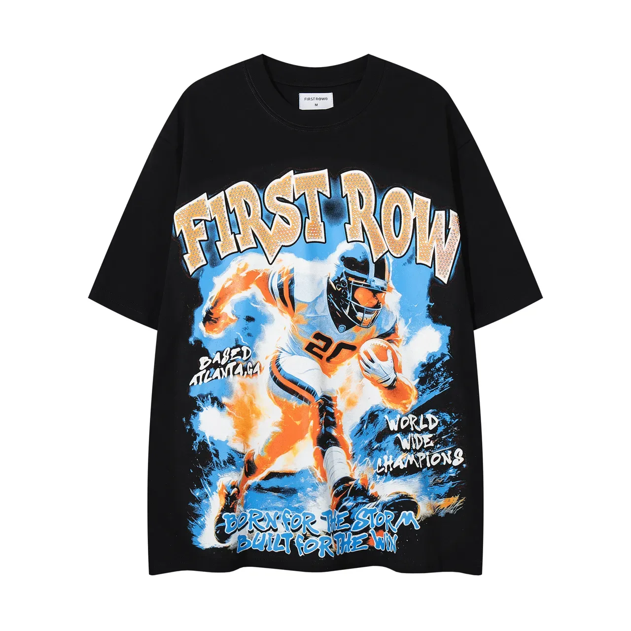 FIRST ROW Graphic Print Oversized T-Shirt 3
