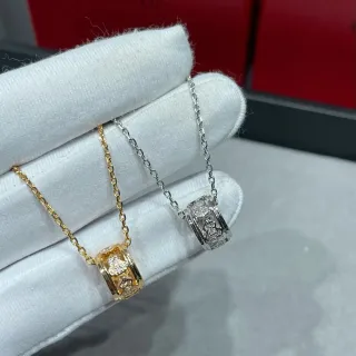 سلاسل ذهبية وفضية بتقنية Pavé برميلية