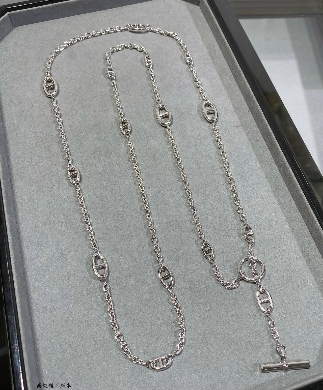 Gold Silver Chain-Link Pavé-Crystal Bracelet 3
