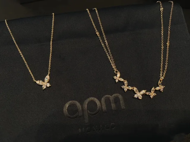 Gold-Tone Crystal Butterfly Motif Necklace 5