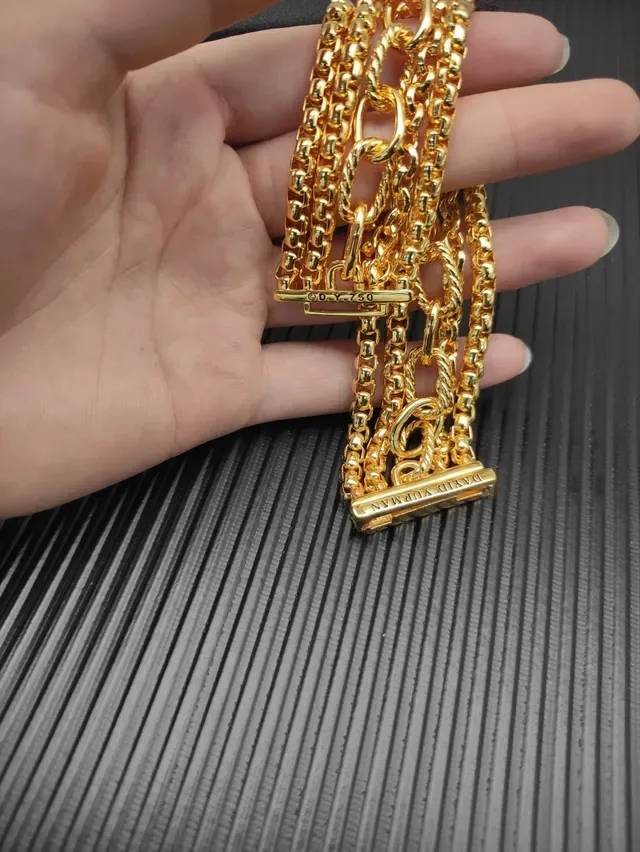 Gold-Tone Multi-Strand Interlocking Chain Link Bracelet 4