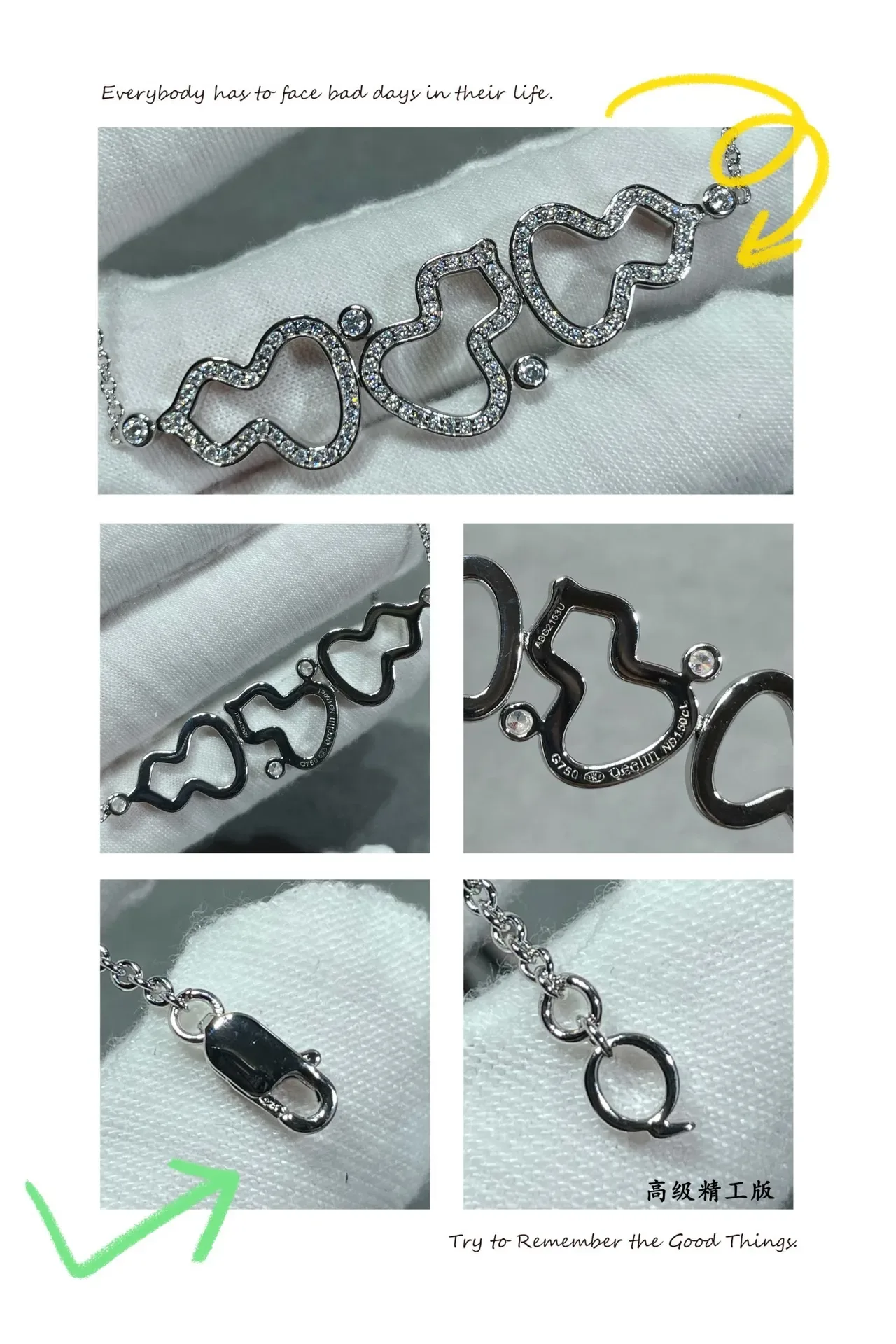 Gold-Tone Pavé Open Heart Motif Bracelet 2