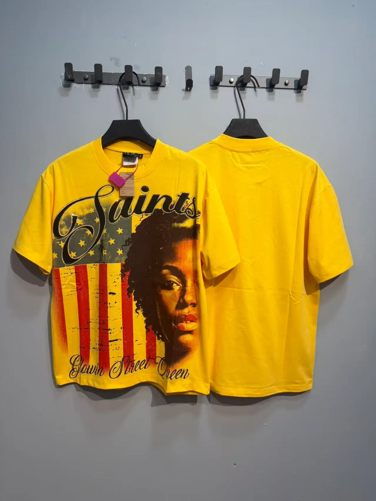 Graphic Print Crew Neck Oversized T-Shirt 9
