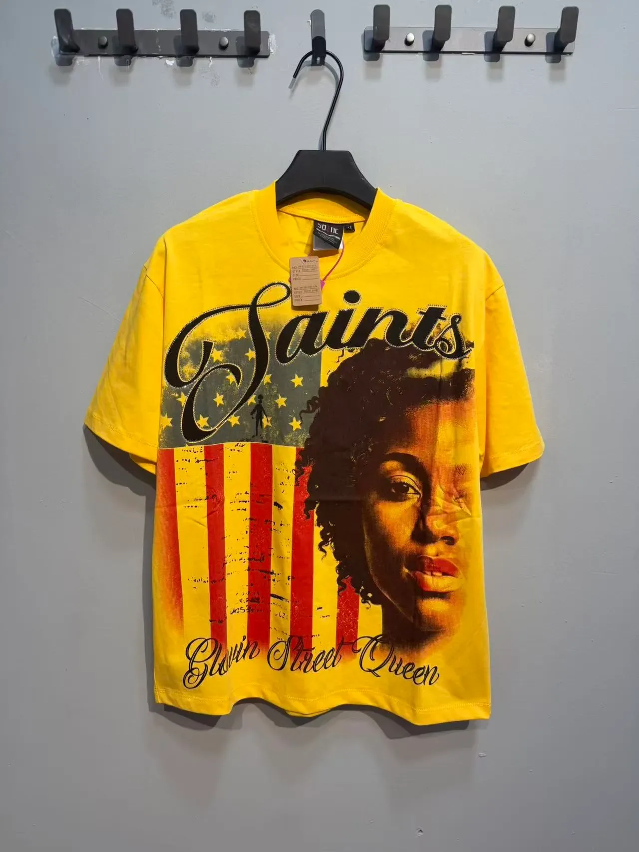 Graphic Print Crew Neck Oversized T-Shirt 10