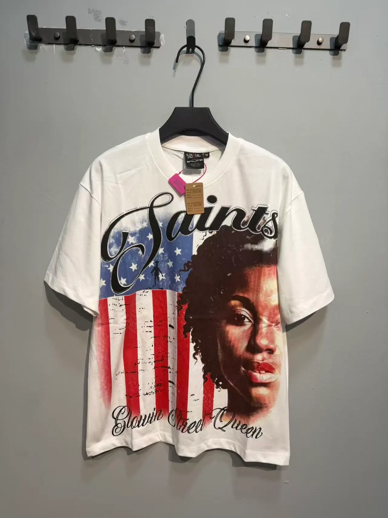 Graphic Print Crew Neck Oversized T-Shirt 12