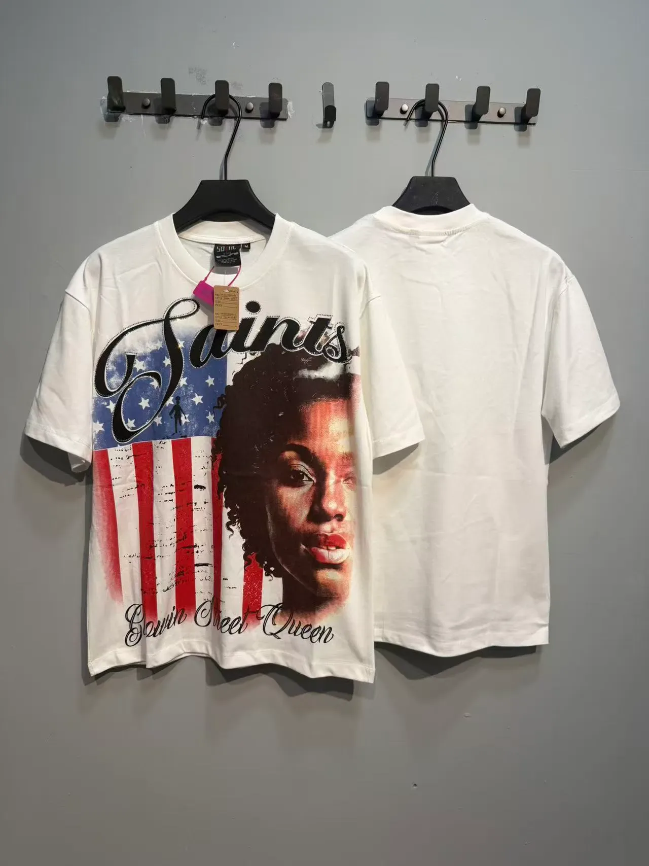 Graphic Print Crew Neck Oversized T-Shirt 13
