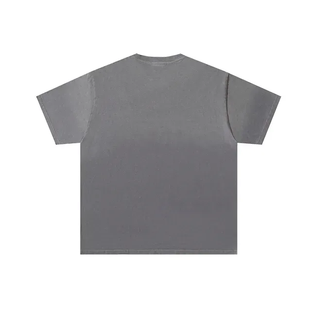 Gray Graphic-Print Oversized T-Shirt 3