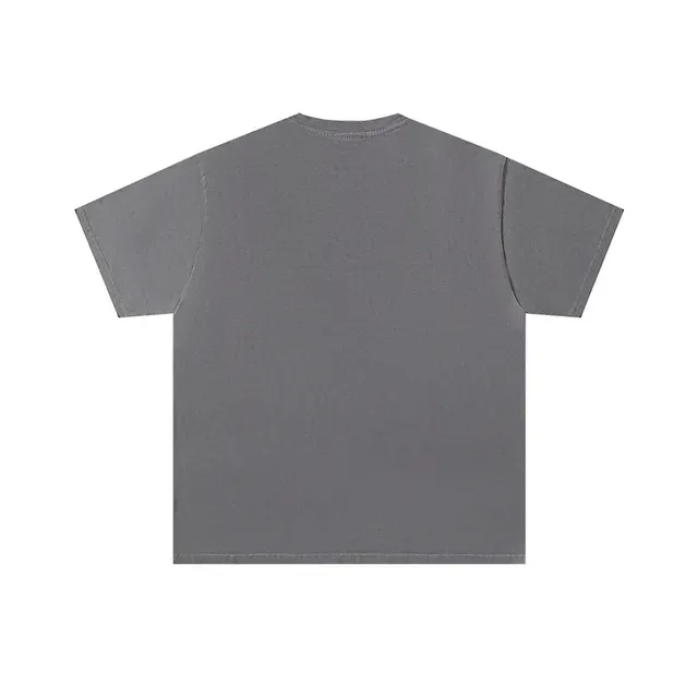 Gray Graphic-Print Oversized T-Shirt 3