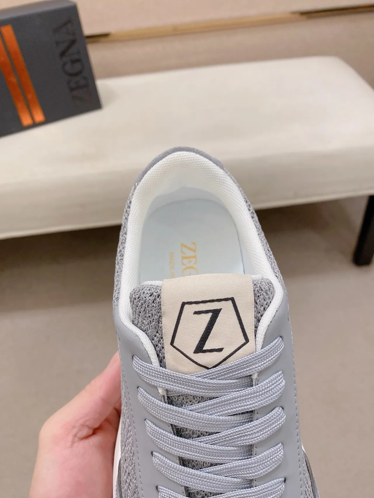 Gray White Mixed Mesh And Suede Upper Low-Top Lifestyle Silhouette Chunky Sneakers 6