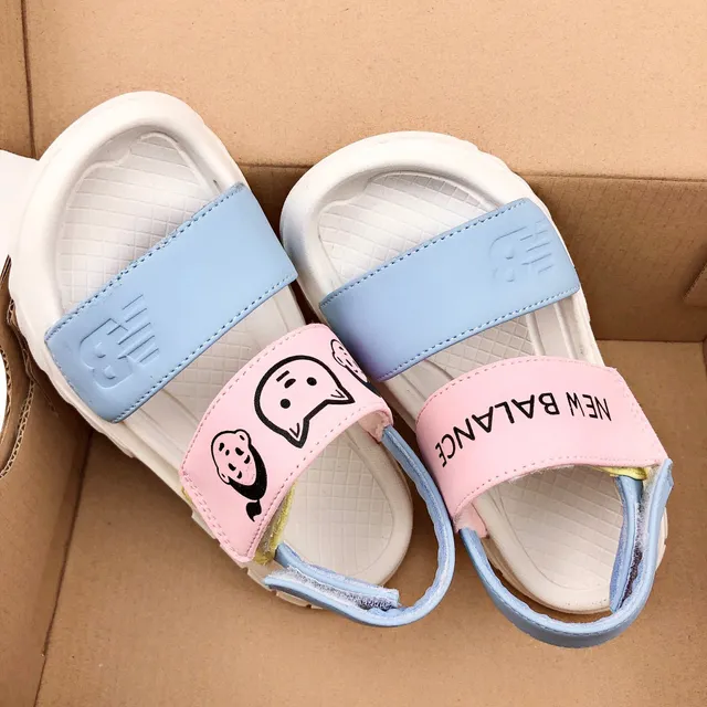Sandales casuales vert rose à deux sangles à fermeture velcro 12