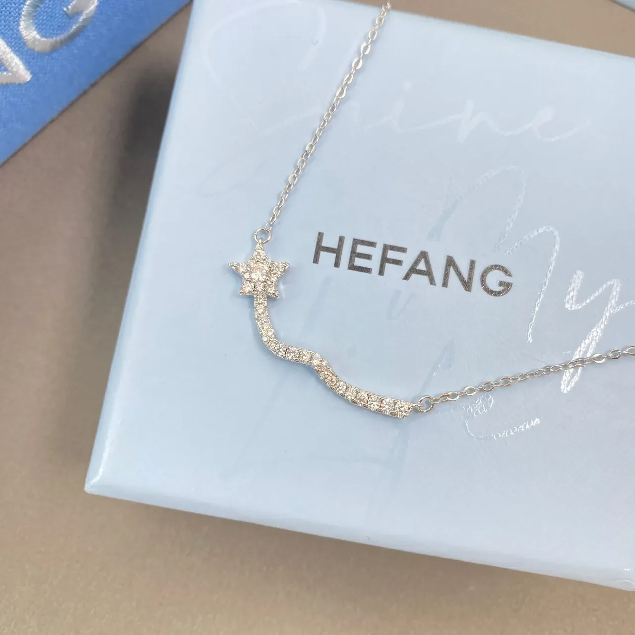 HEFANG Star Trail Pavé Necklace 6