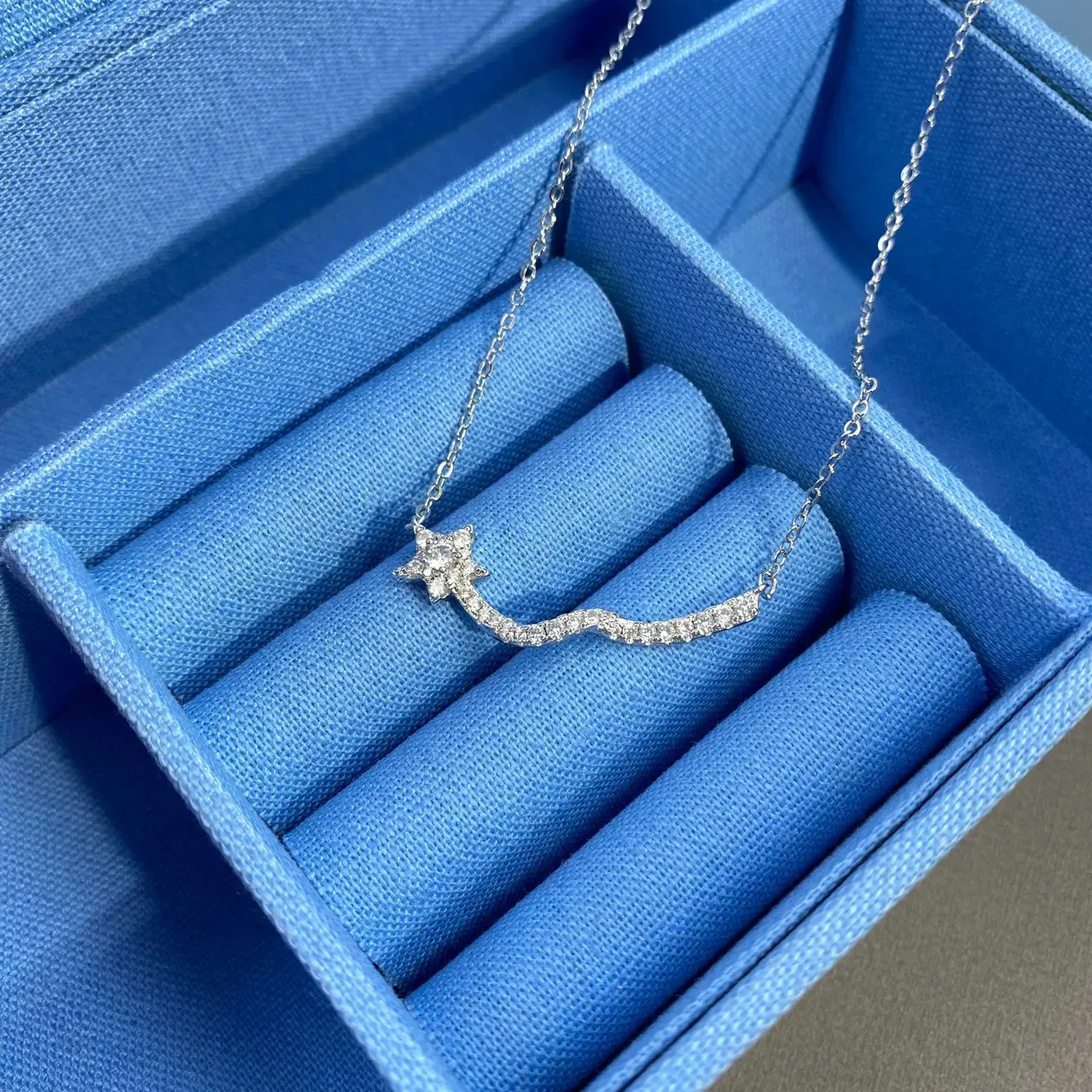 HEFANG Star Trail Pavé Necklace 7