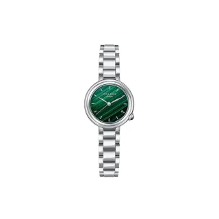 Lola Rose Green Malachite Dial Silver-Tone Quartz Watch