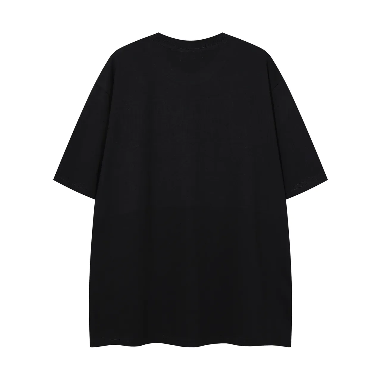 MAJESTIK Alien Poker Graphic Oversized Black T-Shirt 2