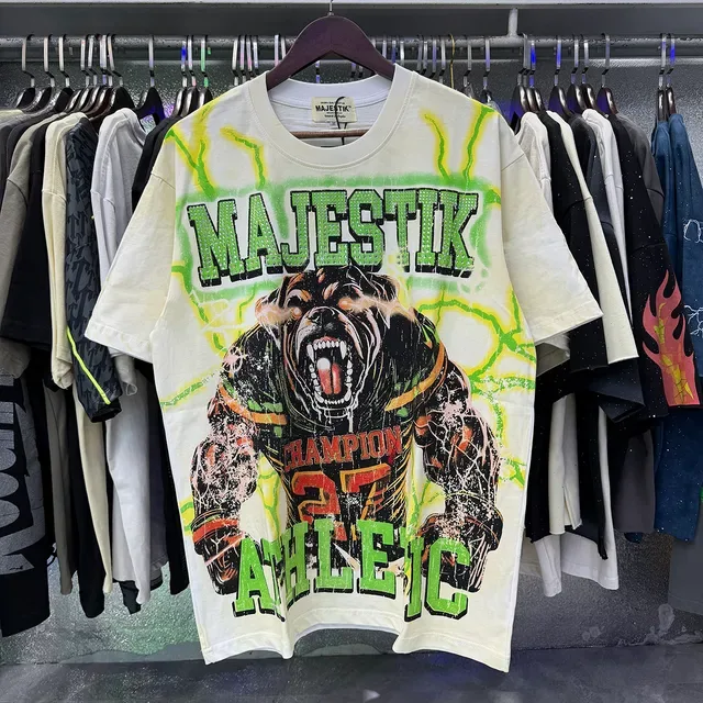 Majestik Graphic Print Oversized T-Shirt 5