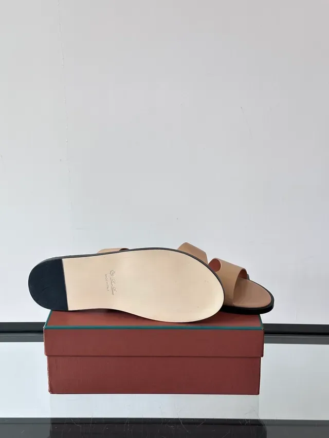 Minimalist Two-Strap Slide Sandals 2