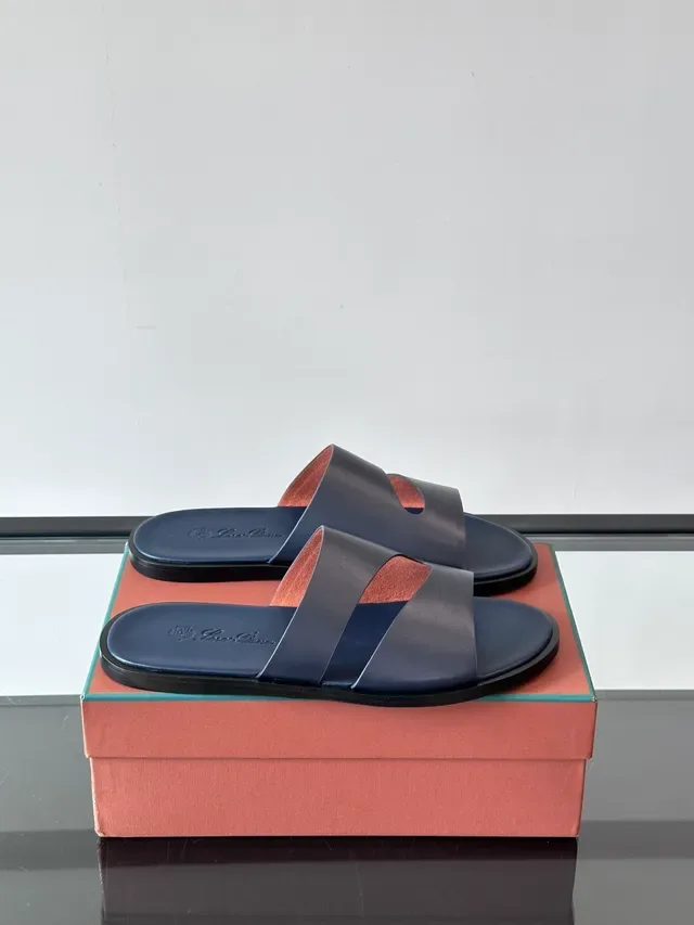 Minimalist Two-Strap Slide Sandals 11