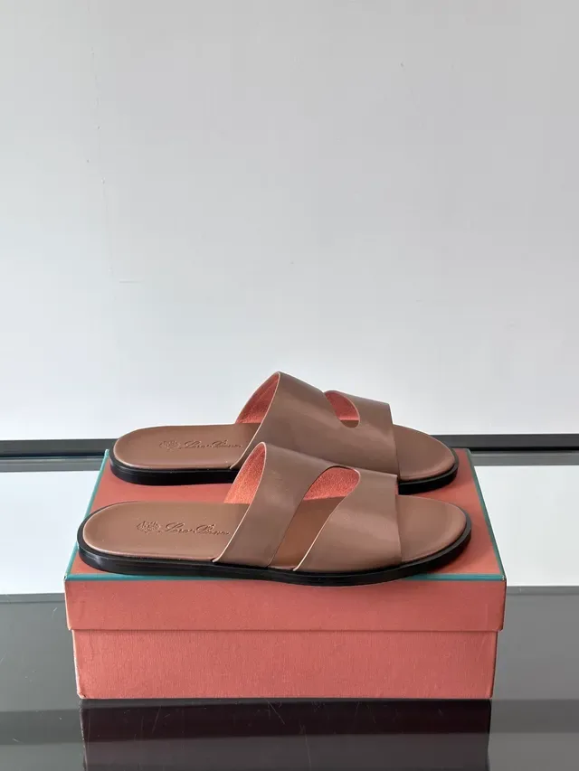 Minimalist Two-Strap Slide Sandals 13