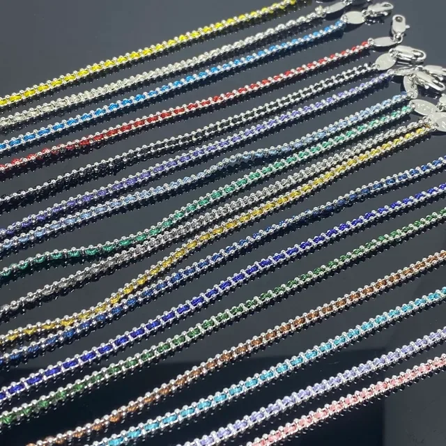 Multicolor Gemstone Beaded Chain Necklaces 3