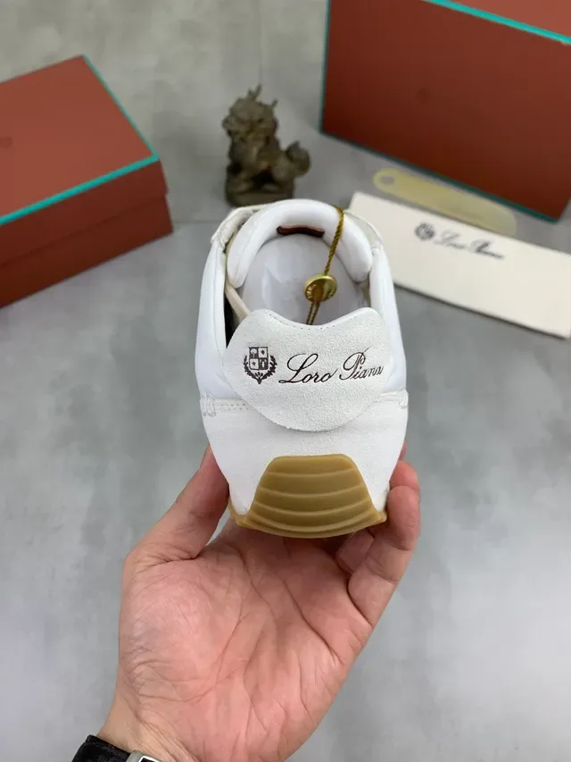 Off-White Suede and Leather Low-Top Gum Sole Sneaker 3