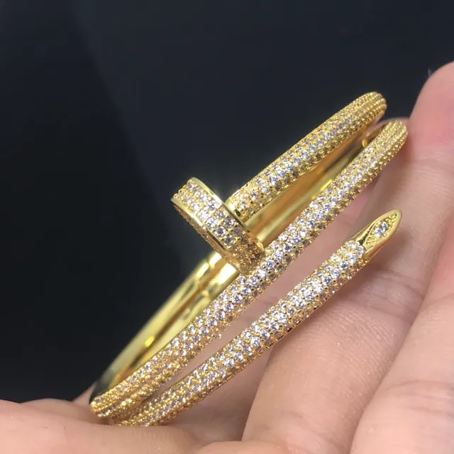 Pave-Set Nailhead-Inspired Open Cuff Bracelets 2