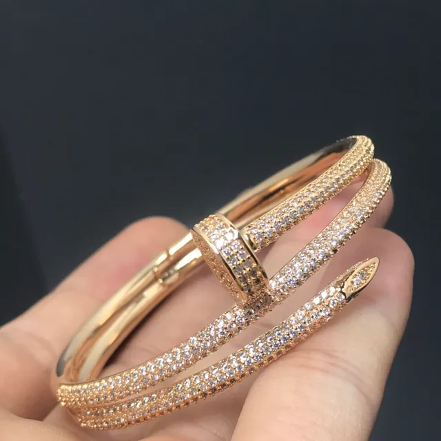 Pave-Set Nailhead-Inspired Open Cuff Bracelets 3