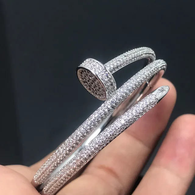 Pave-Set Nailhead-Inspired Open Cuff Bracelets 4