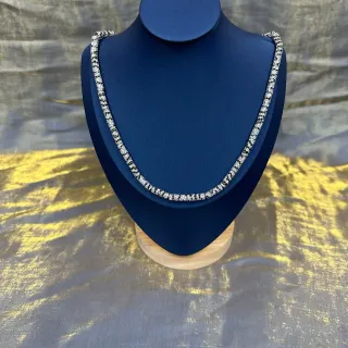 قلادة سلسلة كثيفة بلونين باڤيه سيت