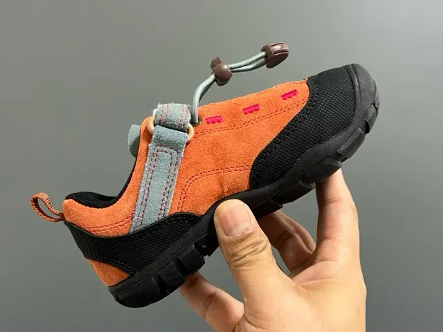 Pink and Beige Strap-Closure Kids Lifestyle Sneakers 14