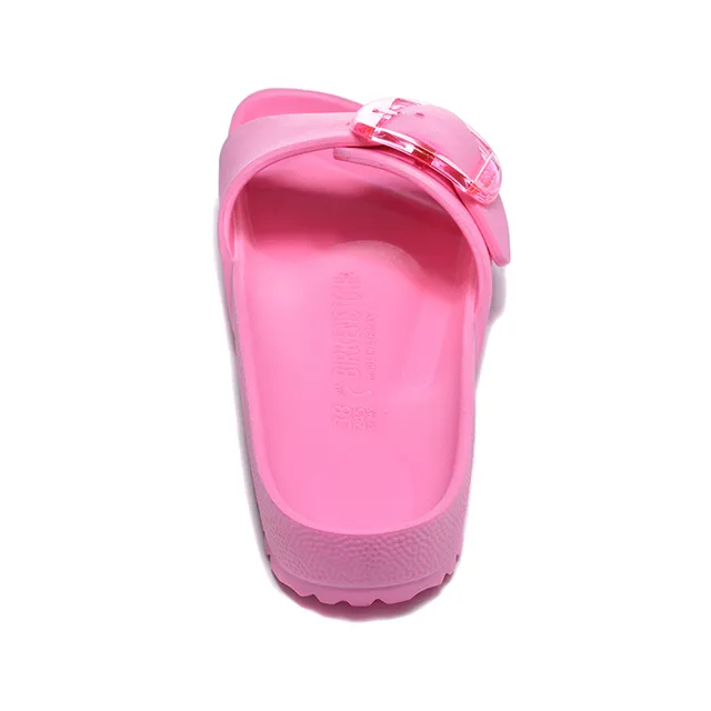Pink Transparent Molded Rubber Construction Slippers 5