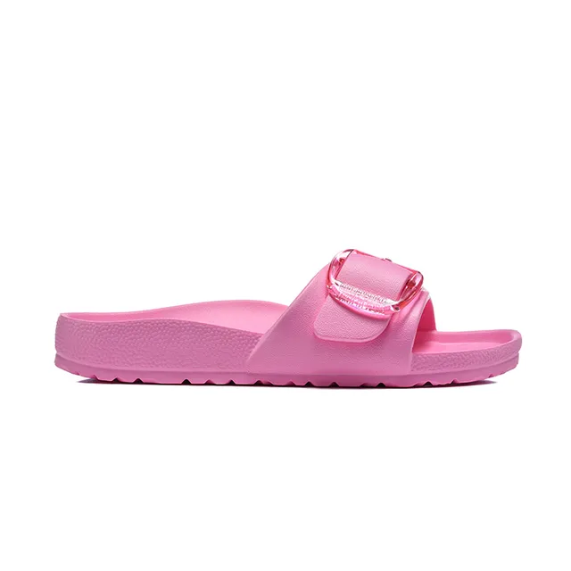 Pink Transparent Molded Rubber Construction Slippers 6