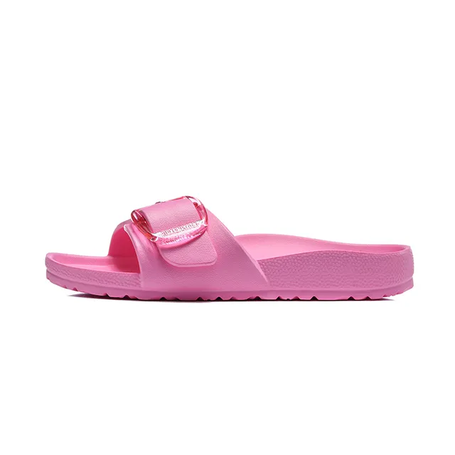 Pink Transparent Molded Rubber Construction Slippers 7