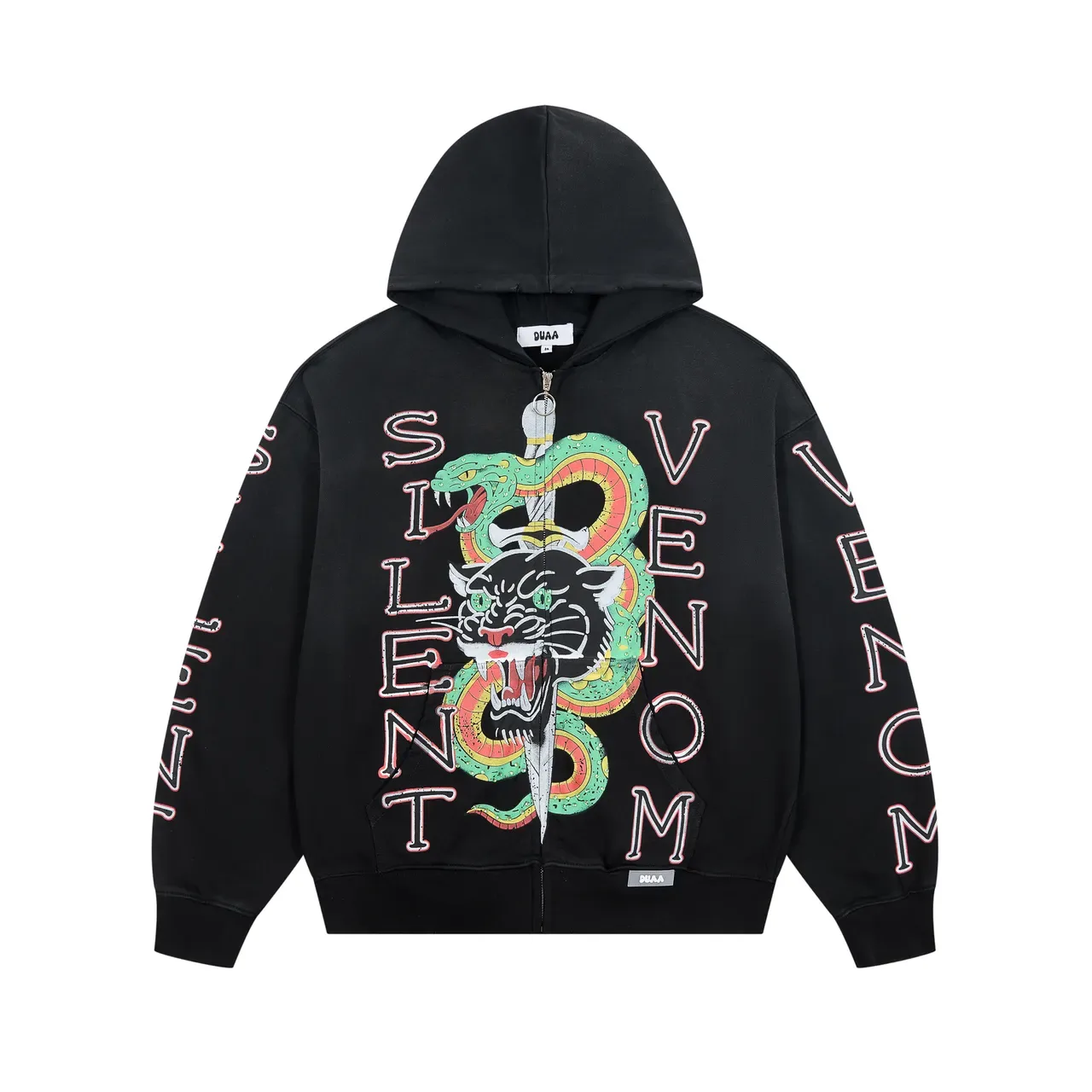 PUAA Silent Venom Graphic Zip-Up Hoodie 3