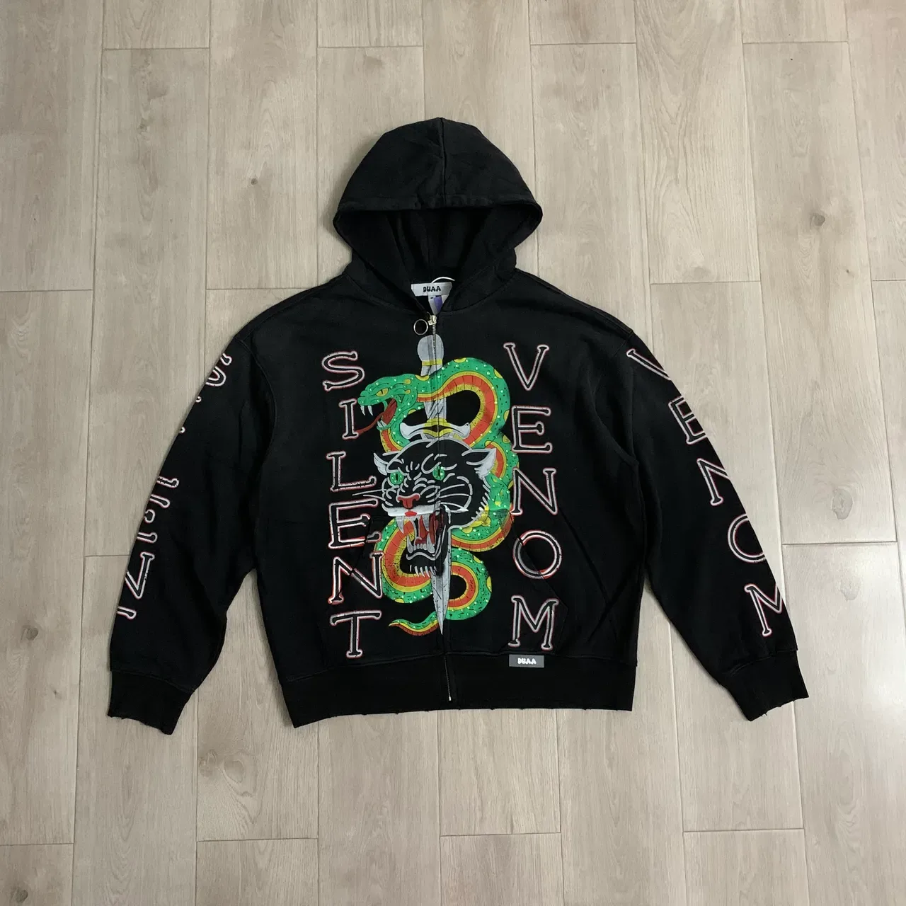 PUAA Silent Venom Graphic Zip-Up Hoodie 6