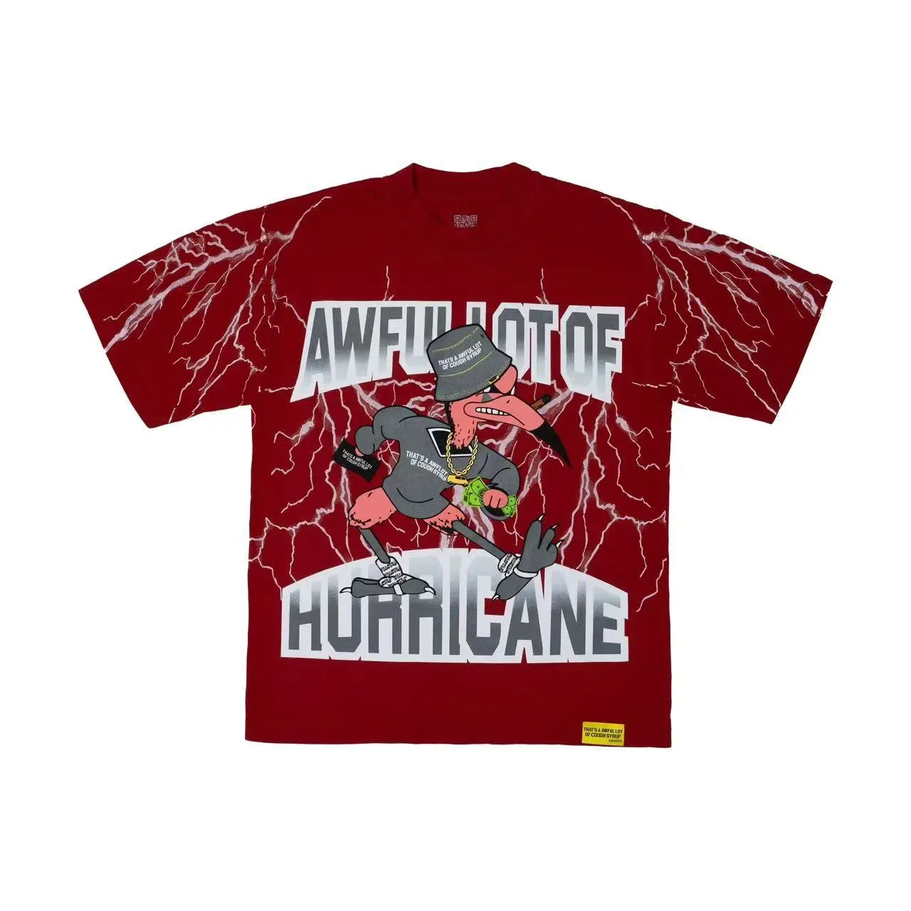 Purple Lightning Graphic Print T-Shirt 5