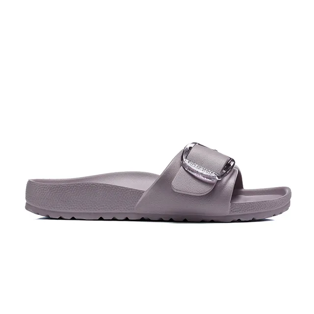 Purple Molded Monochrome Construction Single Wide Strap Slippers 7