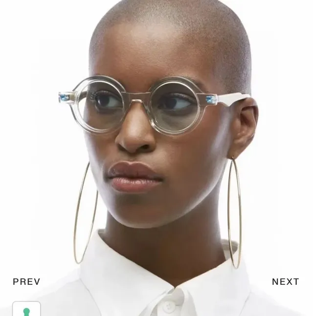 Round Black Frame Gradient Lens Sunglasses 4