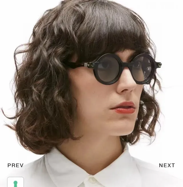 Round Black Frame Gradient Lens Sunglasses 8