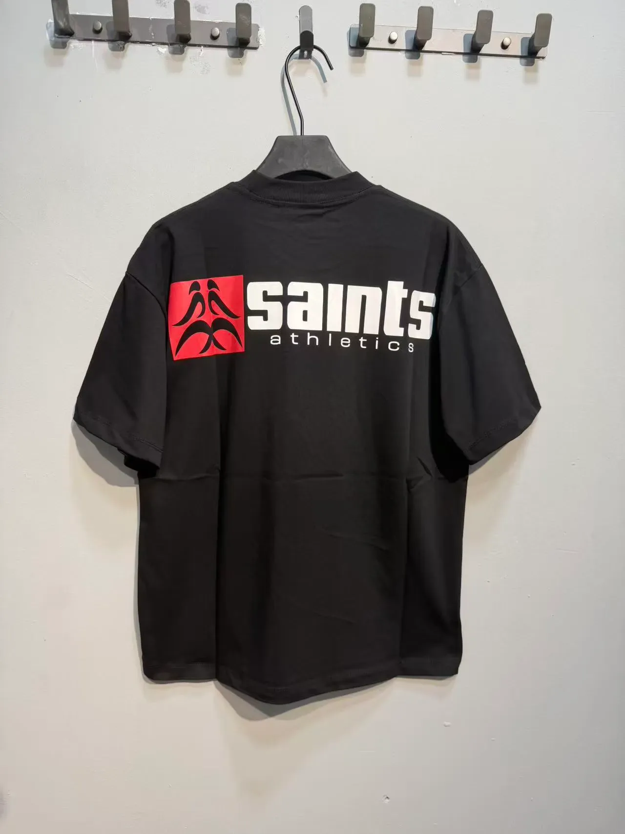 Saints Athletics Graphic Print Black T-Shirt 7