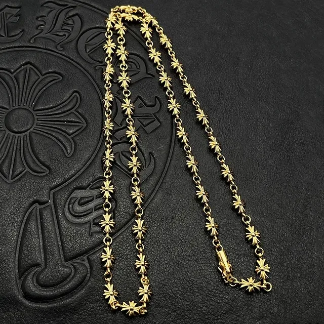 Silver Black Ball Chain Metallic Necklace 3