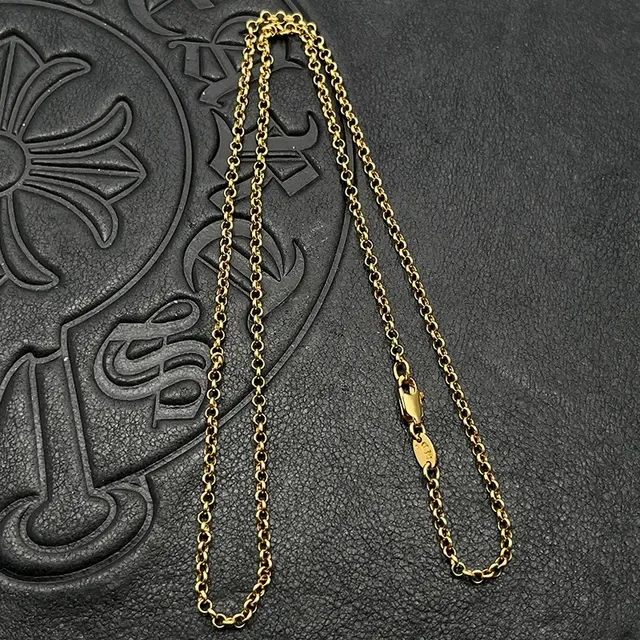Silver Black Ball Chain Metallic Necklace 9