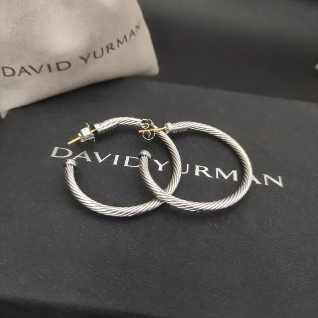 Silver Gold Twisted Cable Hoop Earrings 4
