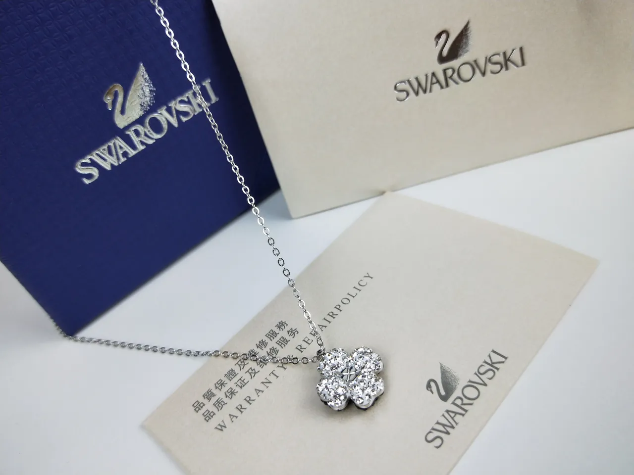 Silver-Tone Crystal Pave Flower Pendant Necklace 6