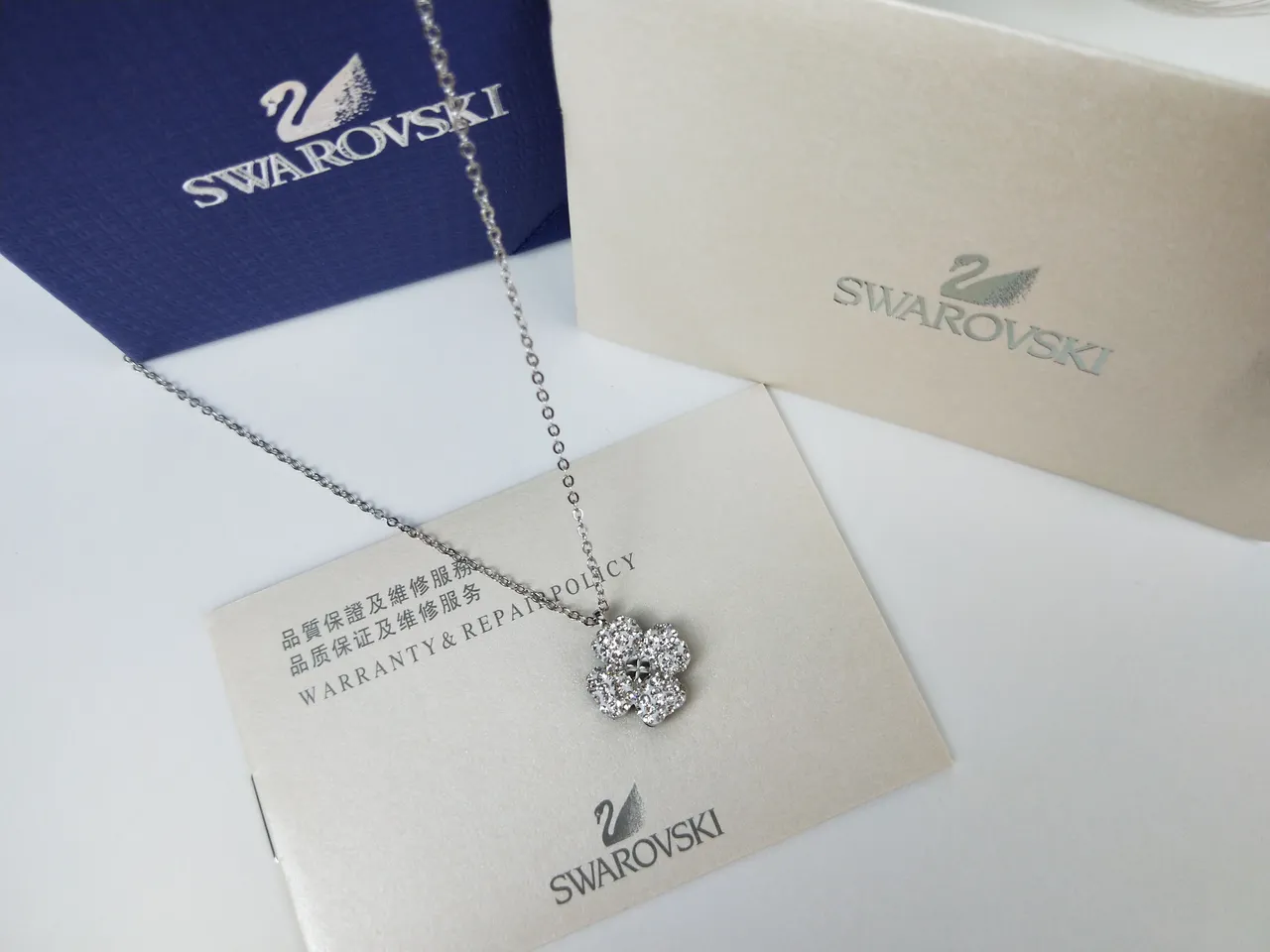 Silver-Tone Crystal Pave Flower Pendant Necklace 8