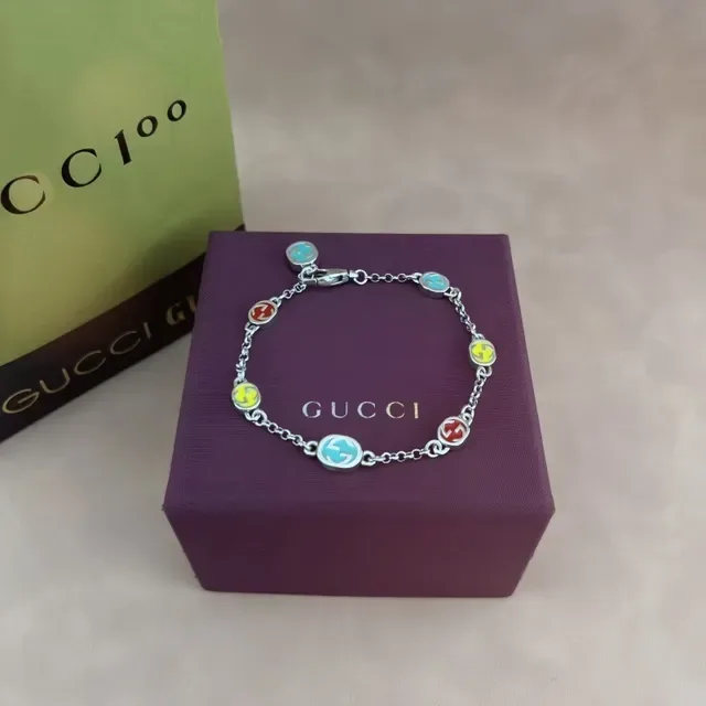 Silver-Tone Multi-Gem Station Necklace 5