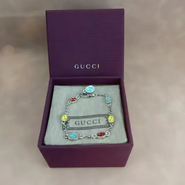 Silver-Tone Multi-Gem Station Necklace 7